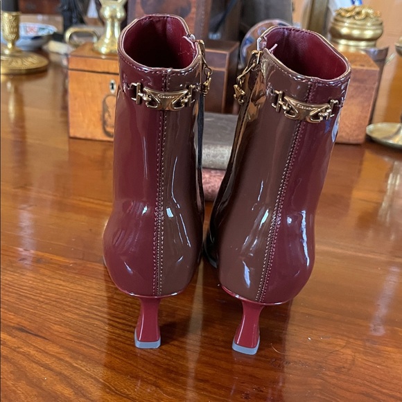 NEW Circus NY By Sam Edelman Yuki Ankle Boot Chianti Se/Deep Pe - Picture 7 of 10